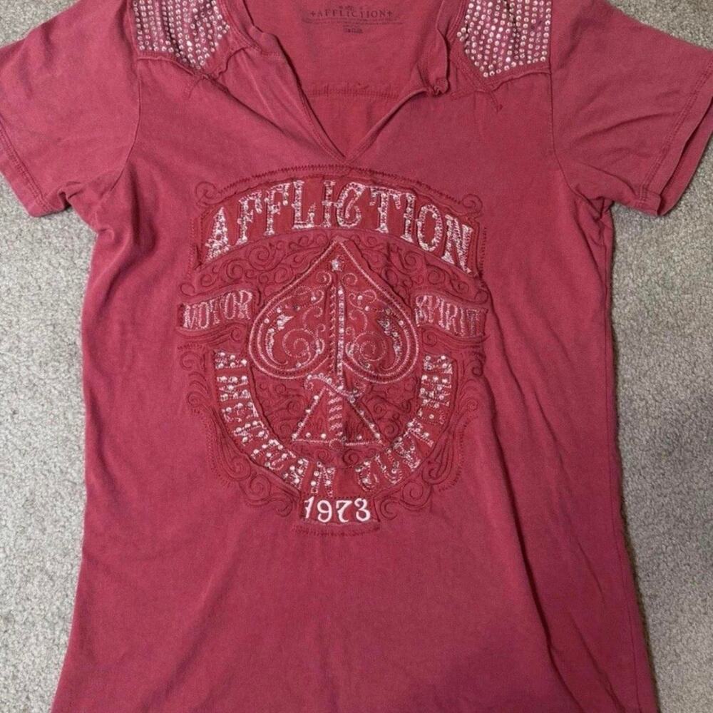 Womens affliction graphic tee
